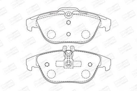 DB Тормозные колодки задн.W204 07- CHAMPION 573248CH