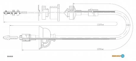 PEUGEOT Трос сцепления 405 GL 1,4 ADRIAUTO 35.0113