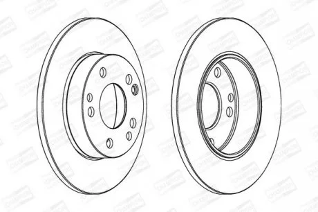 DB Диск тормозной перед. W201 82- CHAMPION 561330CH
