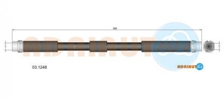 Шланг тормозной пер. AUDI A8 02- ADRIAUTO 03.1248
