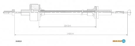 FORD Трос сцепления Sierra 2.0 ADRIAUTO 13.0113