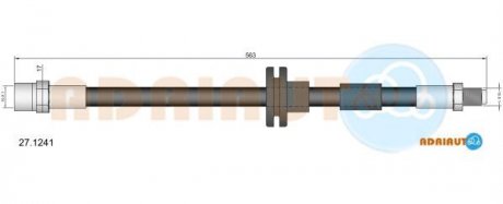 DB Шланг тормозной перед. W140 ADRIAUTO 27.1241