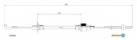 Трос зчеплення ADRIAUTO 33.0118