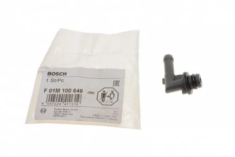 Штуцер насосу паливного Opel Corsa/Meriva 01-10 (Common Rail) BOSCH F01M100648