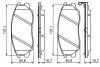 Колодки гальмівні (передні) Hyundai Terracan/Equus/Kia Amanti 99- BOSCH 0986494347 (фото 2)