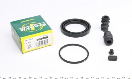 Ремкомплект супорта (переднього) Toyota Corolla 13- (d=60mm) (Bosch) FRENKIT 260069