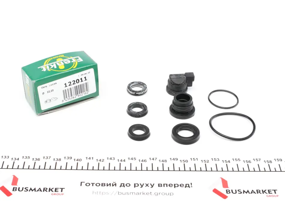 Ремкомплект циліндра гальмівного (головного) Audi 80/90/100 86-91 (d=22,2mm) Lucas FRENKIT 122011 (фото 1)