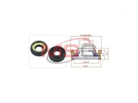 Сальник компресора кондиціонера DENSO 7SBU16C MSG OS80052