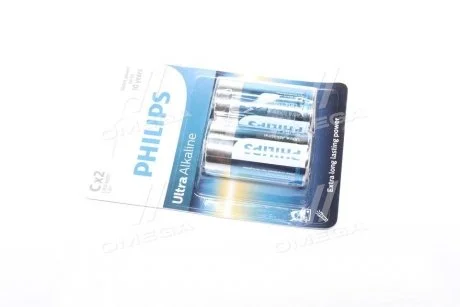 Батарейка LR14/ C Ultra Alkaline B2 (2 шт) PHILIPS LR14E2B/10
