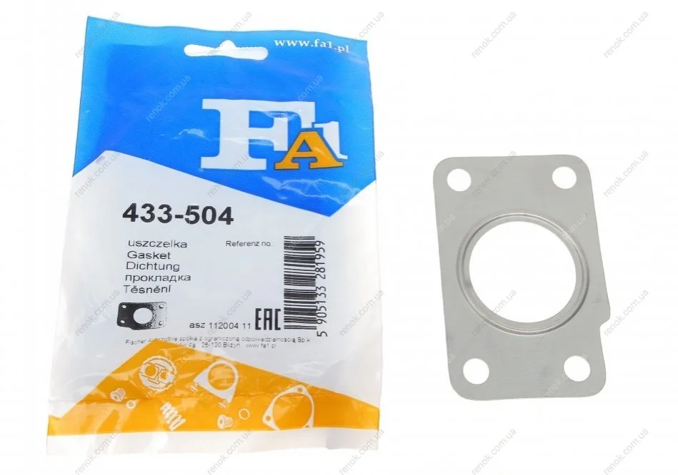 Прокладка двигуна металева FISCHER Fischer Automotive One (FA1) 433-504 (фото 1)