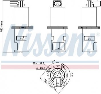 Клапан рециркуляції газів NISSENS 98172