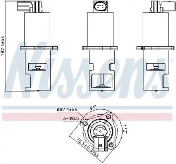 Клапан рециркуляції газів NISSENS 98172