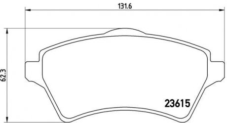 Колодки гальмівні дискові BREMBO P44011 (фото 1)