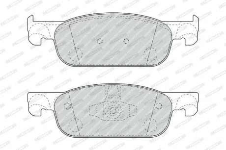 Комплект гальмівних колодок з 4 шт. дисків FERODO FDB4907