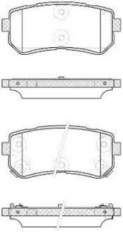 Комплект гальмівних колодок з 4 шт. дисків REMSA 1209.42
