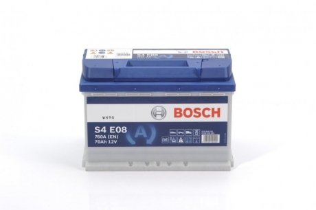 Аккумуляторная батарея 70Ah/760A (278x175x190/+R/B13) (Start-Stop EFB) BOSCH 0 092 S4E 081 (фото 1)