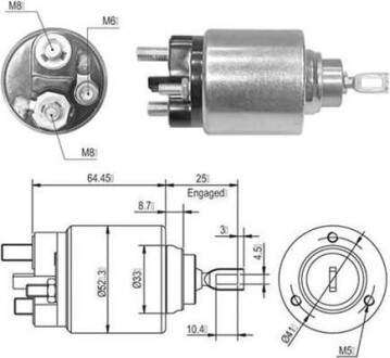 Реле втягуюче стартера MAGNETI MAGNETI MARELLI AME0010