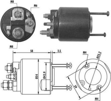 Реле втягуюче стартера MAGNETI MAGNETI MARELLI AME0064