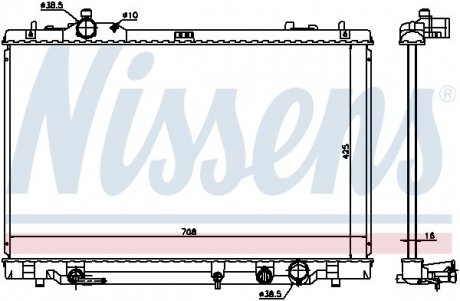 Радіатор LS LS 460(+)[OE 16400-38200] NISSENS 646819