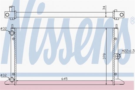 Радіатор охолоджування NISSENS 67305