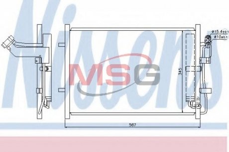 Конденсер MZ 3(09-)1.6 DE(+)[OE BBR4-61-480 A ] NISSENS 940148