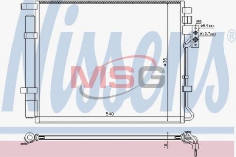 Конденсер кондиціонера NISSENS 940594