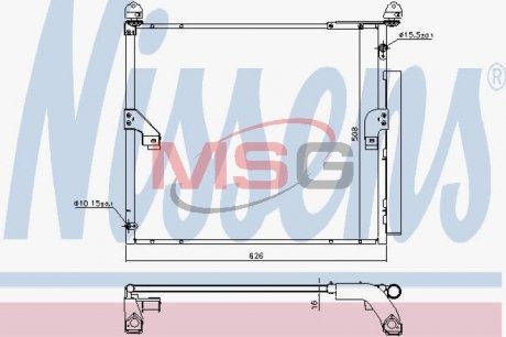 Конденсер TOYOTA LAND CRUISER PRADO J150 (09-) 2.7 i NISSENS 940623