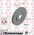 Диск тормозной (передний) Audi A3/Skoda Fabia/Octavia/VW Golf IV 96-(288x25) (с покрытием) (вент. ZIMMERMANN 100.1235.20 (фото 1)