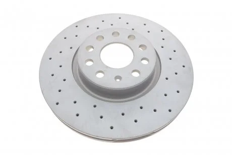 Диск гальмівний (передній) VW Caddy III 04- (312x25) (з покриттям) (з отворами) (вент.) ZIMMERMANN 100.3300.52