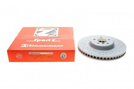 Диск гальмівний (передній) BMW 5 (G30/F90)/7 (G11/G12) 15- (348x36) (R) (з покриттям) (вент.) ZIMMERMANN 150.2937.52