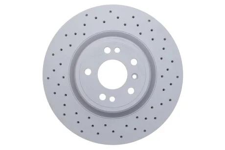 Диск гальмівний (передній) MB M-class (W166) 11-15/GLE (W166) 15-19 (330x32) (з покр)(з отворами)(вент) ZIMMERMANN 400.3683.52