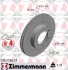 Диск тормозной (передний) Toyota Land Cruiser 3.0-4.0 D 02-10 (338x28) (с покрытием) (вентилированный) ZIMMERMANN 590.2586.20 (фото 2)