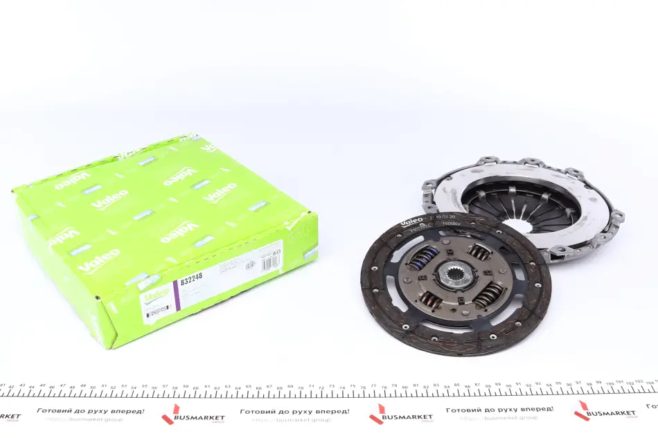 Комплект зчеплення Ford Fiesta/Fusion 1.4 16V 01-12 (d=221mm) Valeo 832248 (фото 1)
