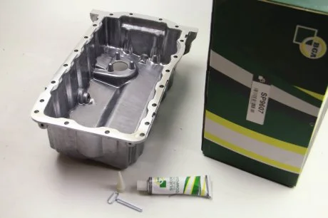 Масляний піддон Caddy 1.9TDI/2.0SDI 04- (дв. BDJ,BST,BJB) з отв. для датчика рівня масла BGA SP9607