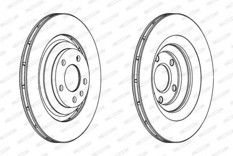 Диск гальмівний FERODO DDF1240C