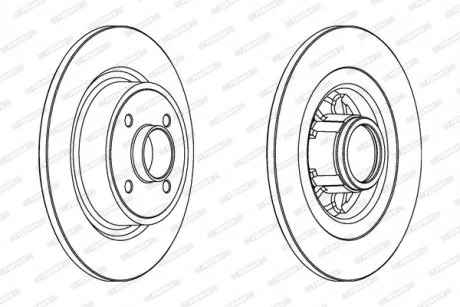 Гальмівний диск FERODO DDF1381C-1
