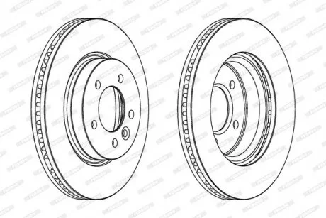 Диск гальмівний FERODO DDF1430C-1
