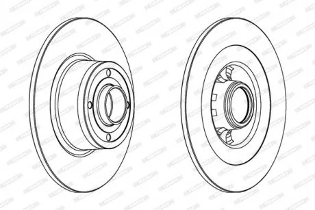 Диск гальмівний FERODO DDF1443C-1