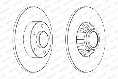 Гальмівний диск FERODO DDF1498C-1