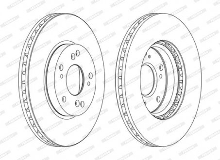 Диск гальмівний FERODO DDF1557C