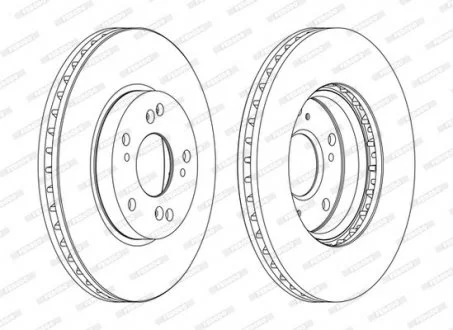 Диск гальмівний FERODO DDF1557C