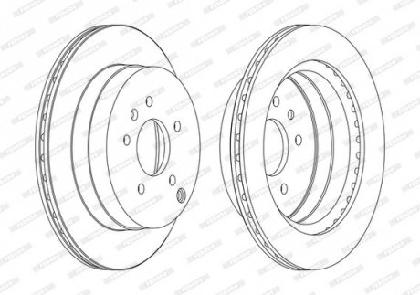 Диск гальмівний FERODO DDF1660C