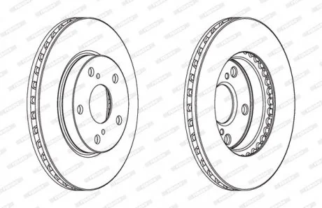 Гальмівний диск FERODO DDF1789C