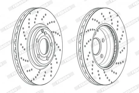 Гальмівний диск FERODO DDF2054C-1