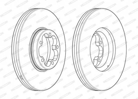 Диск гальмівний FERODO DDF2468-1