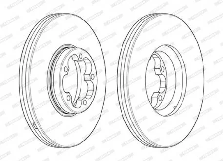Диск гальмівний FERODO DDF2468-1