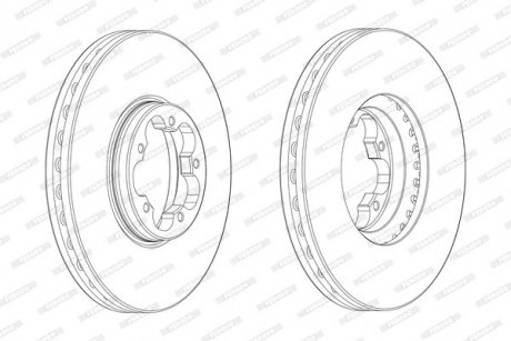 Диск гальмівний FERODO DDF2470-1