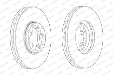 Гальмівний диск FERODO DDF2470-1