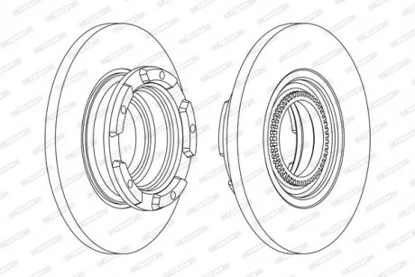 Гальмівний диск FERODO DDF2472