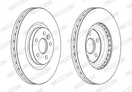 Диск гальмівний FERODO DDF2632C-1 (фото 1)